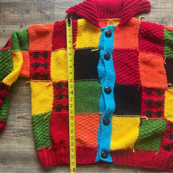 Handmade Harry Styles & JW Anderson Inspired Crochet Cardigan Sweater Size M/L - Picture 4 of 5